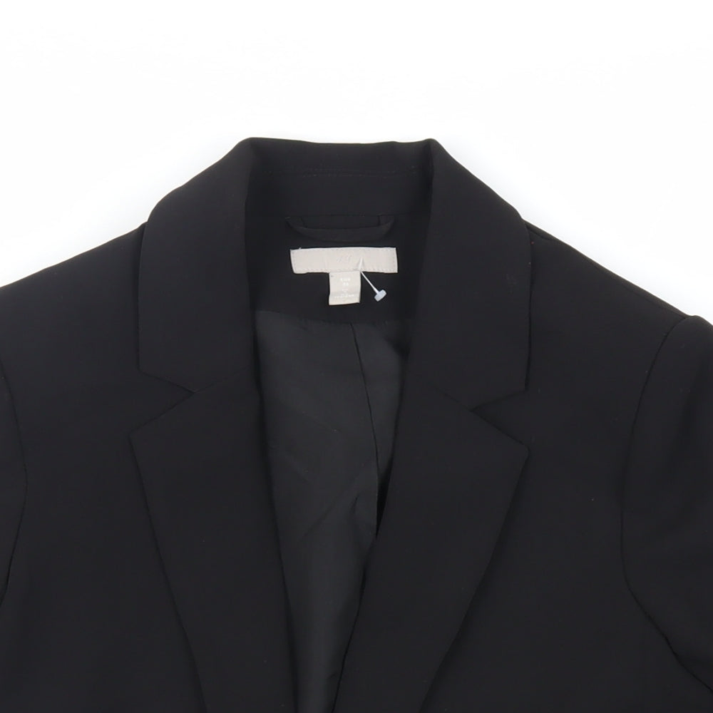 Womens UK Size 8 H&M Black Jacket