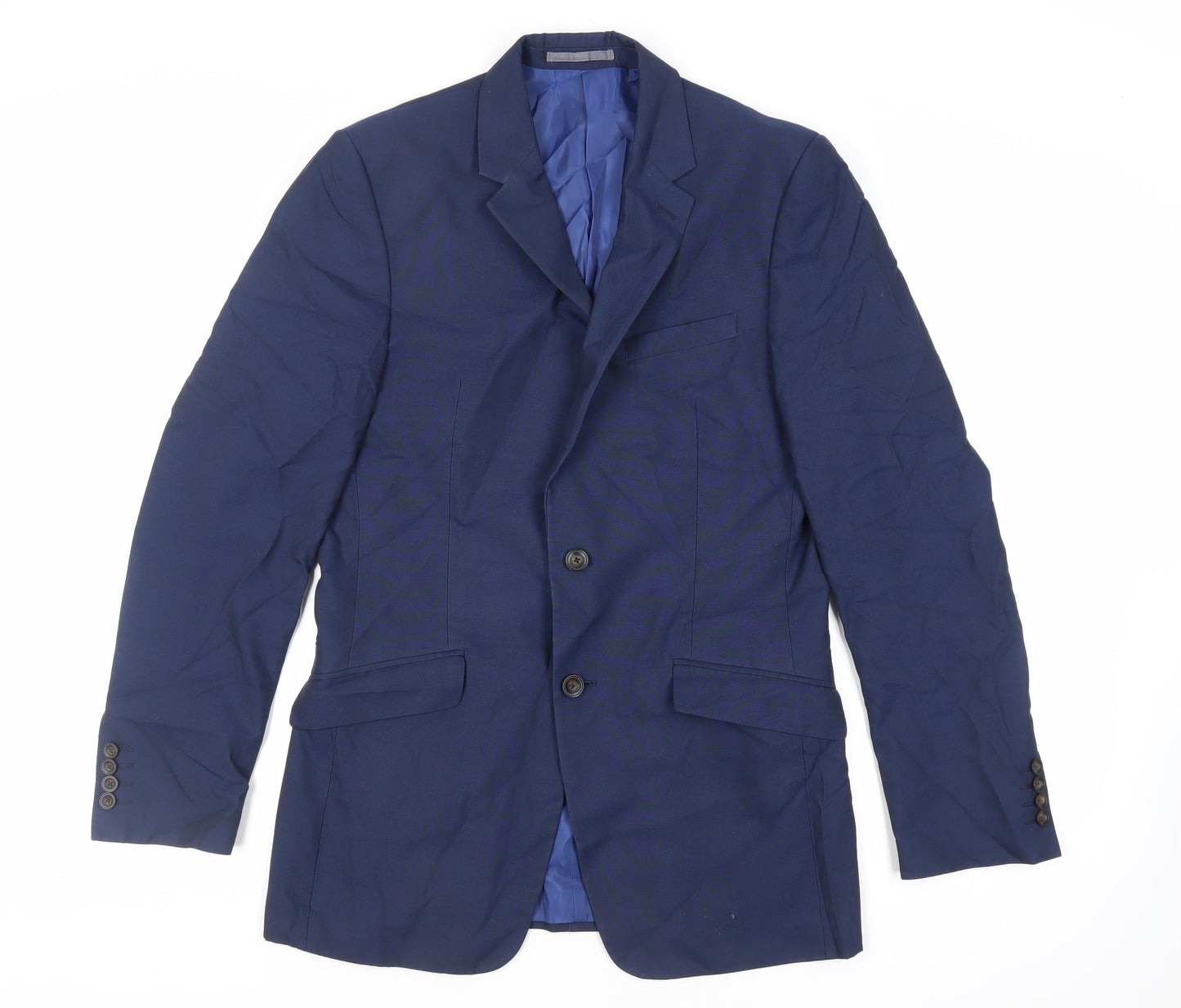 Mens UK Size 38 Marks and Spencer Regular Blue Suit Jacket