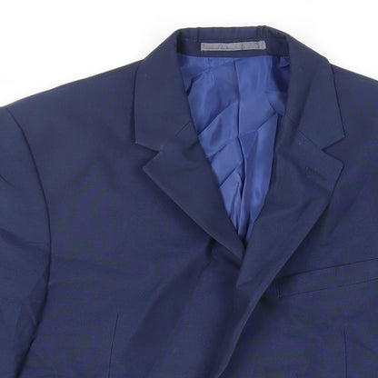 Mens UK Size 38 Marks and Spencer Regular Blue Suit Jacket