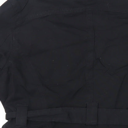 Mens UK Size S Luke Black Pea Coat