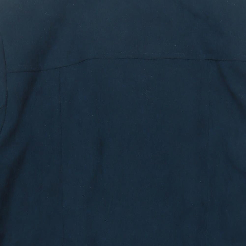 Ann Harvey Womens Green Overcoat Coat Size 16 Zip - Zipped Pockets