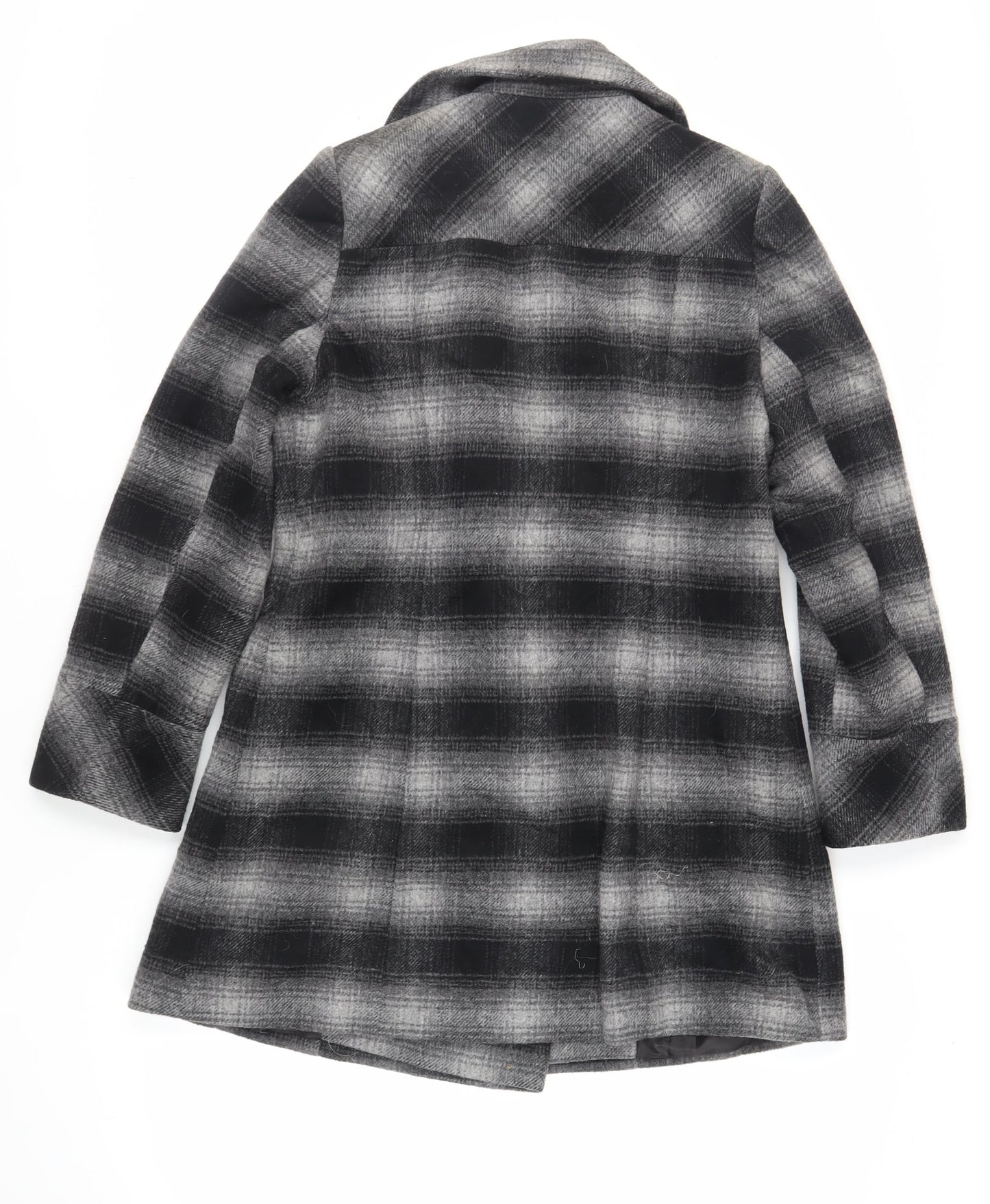 Womens UK Size 12 BHS Grey Pea Coat