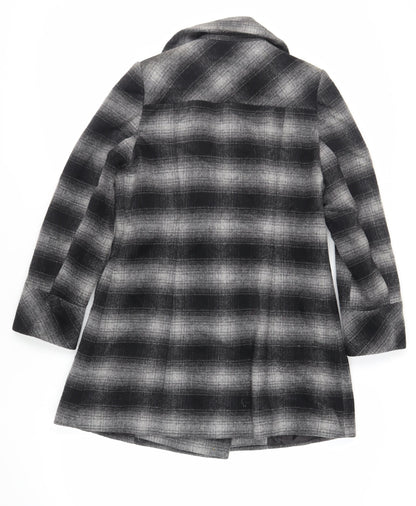 Womens UK Size 12 BHS Grey Pea Coat