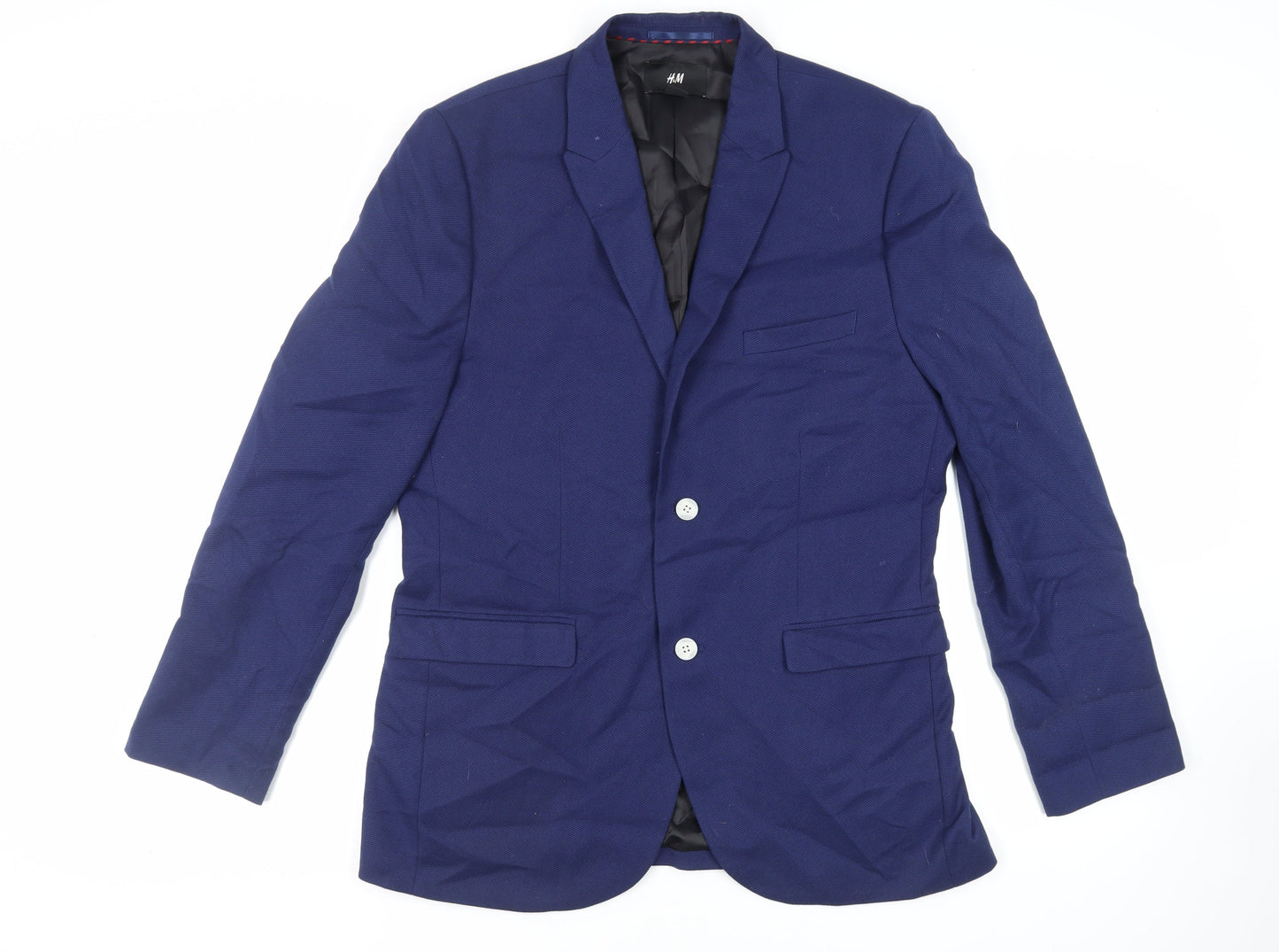 Mens UK Size 44 H&M Regular Blue Suit Jacket