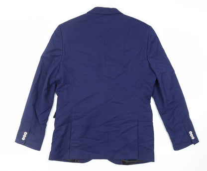 Mens UK Size 44 H&M Regular Blue Suit Jacket