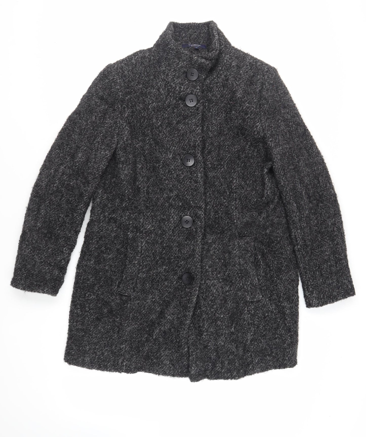 Womens UK Size 16 Debenhams Grey Overcoat