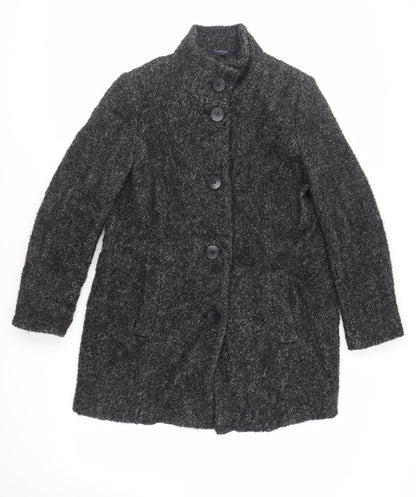 Womens UK Size 16 Debenhams Grey Overcoat