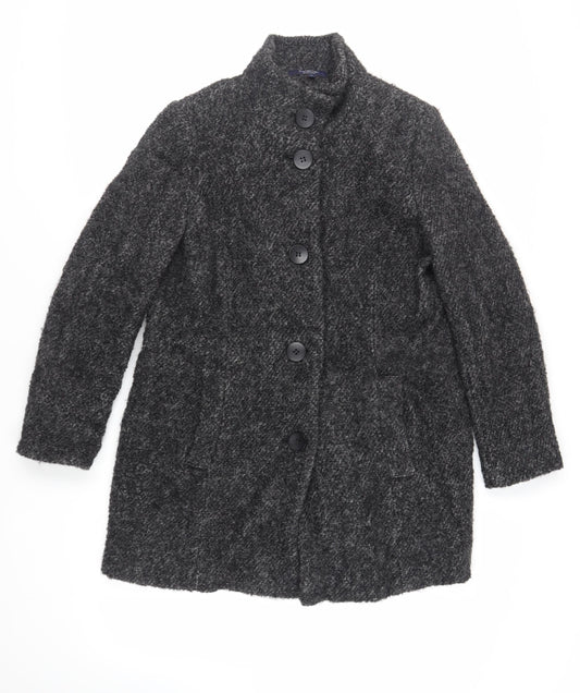 Womens UK Size 16 Debenhams Grey Overcoat