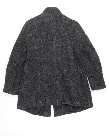 Womens UK Size 16 Debenhams Grey Overcoat