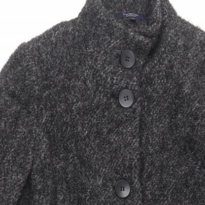 Womens UK Size 16 Debenhams Grey Overcoat