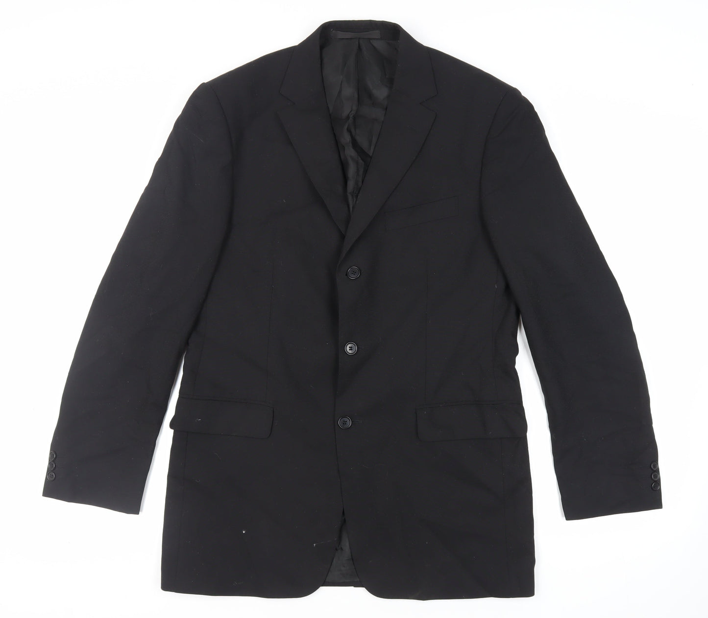 Mens UK Size 40 Marks and Spencer Regular Black Suit Jacket