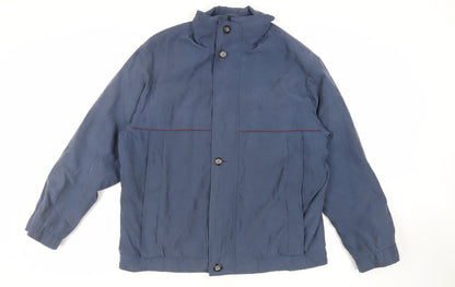 Mens UK Size L Weatherguard Blue Windbreaker Coat