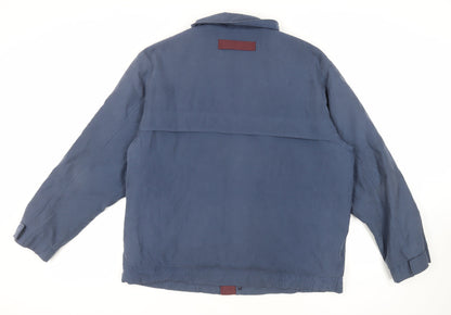 Mens UK Size L Weatherguard Blue Windbreaker Coat