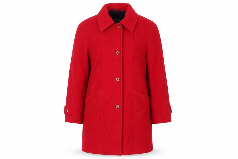 Womens UK Size 10 Astraka Red Overcoat