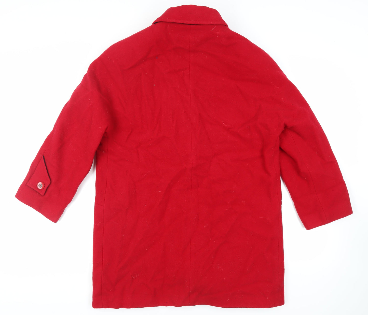 Womens UK Size 10 Astraka Red Overcoat