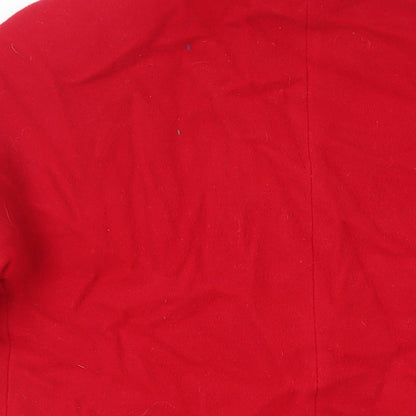 Womens UK Size 10 Astraka Red Overcoat