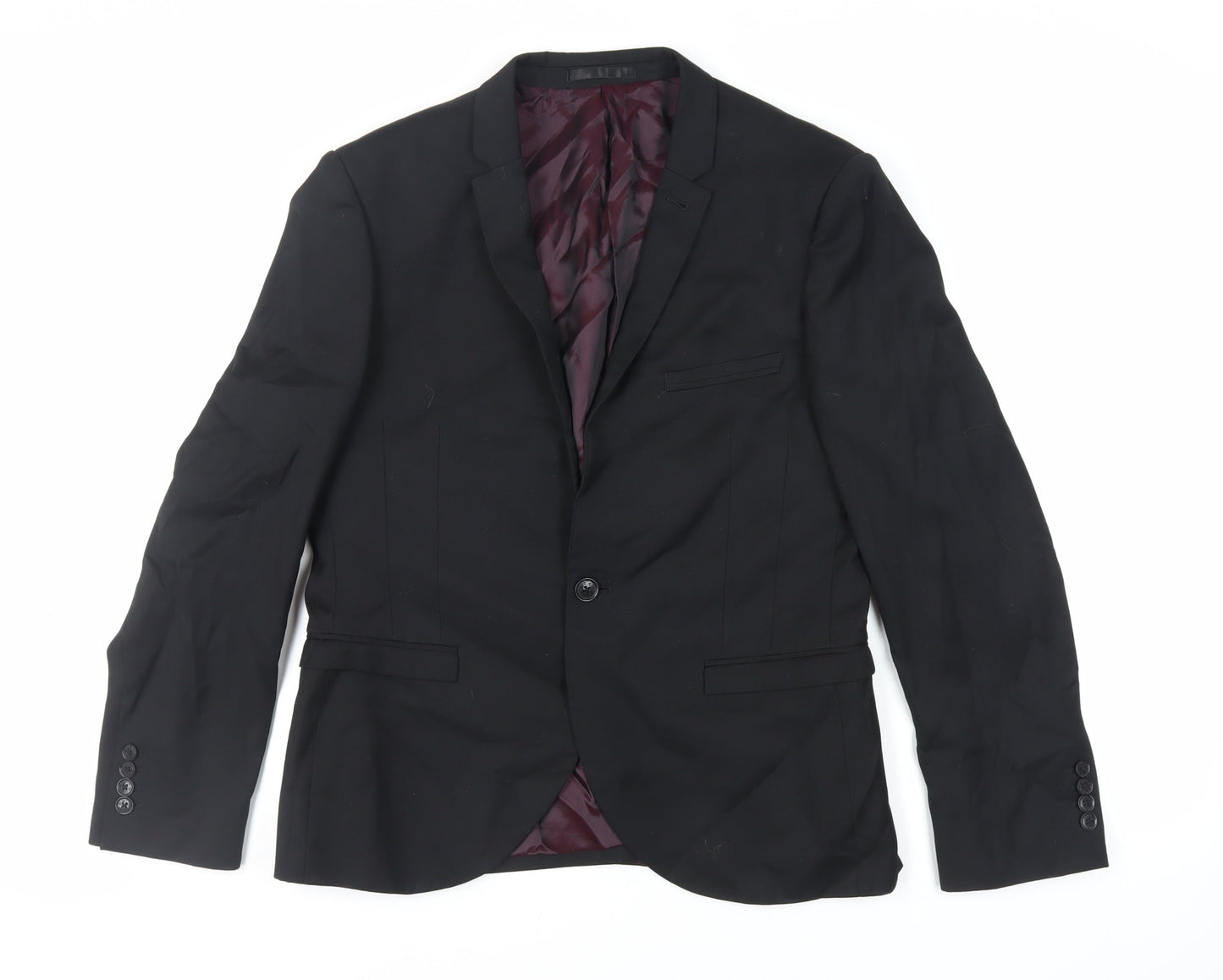 Mens UK Size 40 NEXT Regular Black Suit Jacket