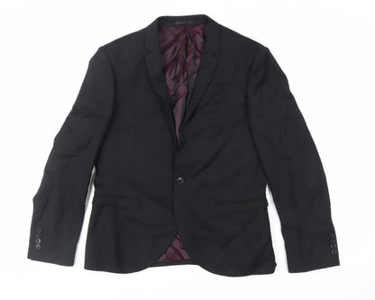 Mens UK Size 40 NEXT Regular Black Suit Jacket