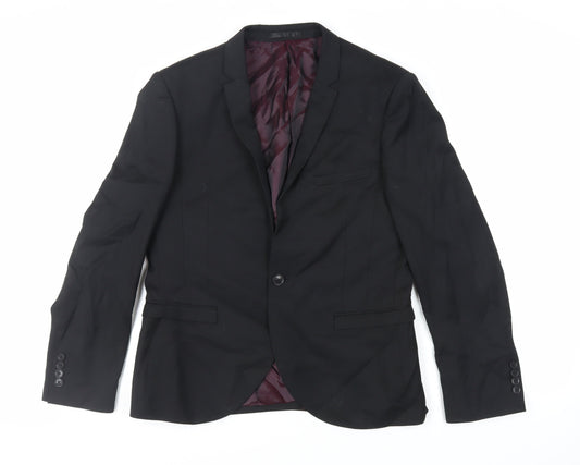 Mens UK Size 40 NEXT Regular Black Suit Jacket