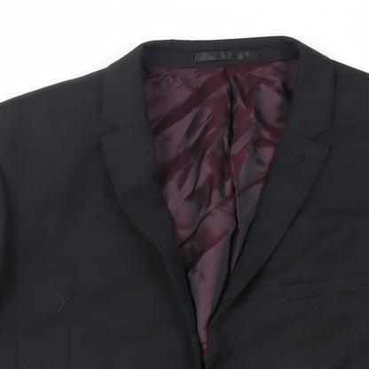 Mens UK Size 40 NEXT Regular Black Suit Jacket