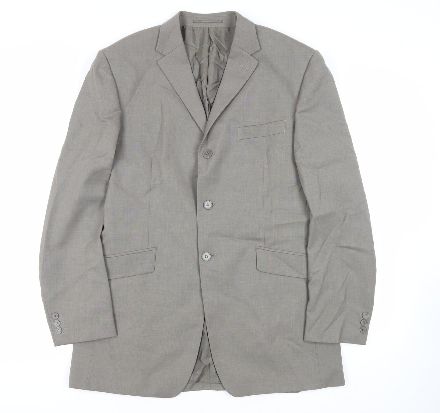 Mens UK Size 40 Burton Regular Grey Suit Jacket