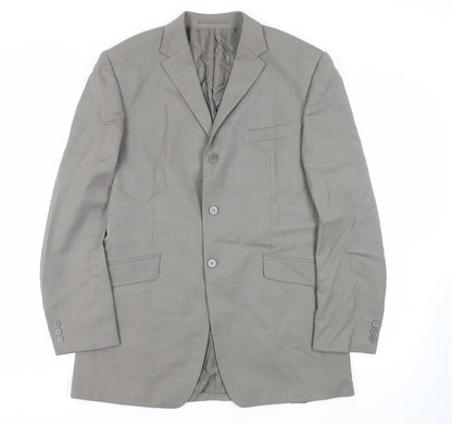 Mens UK Size 40 Burton Regular Grey Suit Jacket