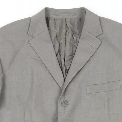 Mens UK Size 40 Burton Regular Grey Suit Jacket