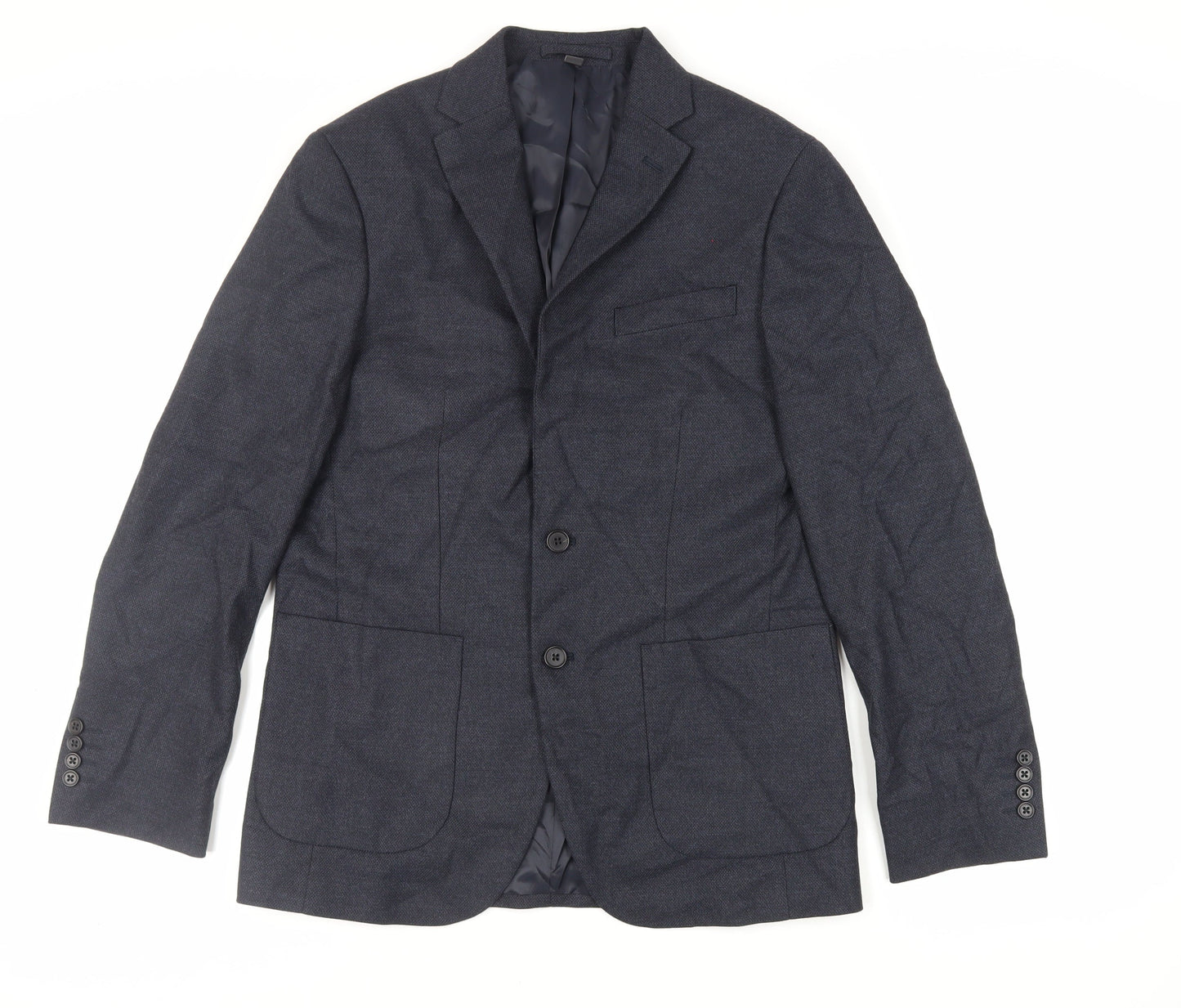 Mens UK Size 38 Marks and Spencer Regular Blue Suit Jacket