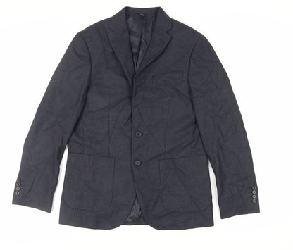 Mens UK Size 38 Marks and Spencer Regular Blue Suit Jacket