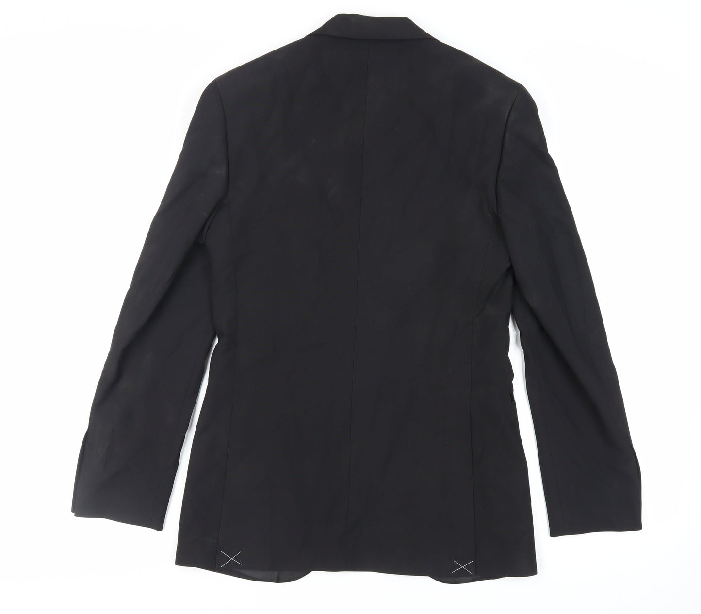Mens UK Size 34 Marks and Spencer Regular Black Suit Tuxedo