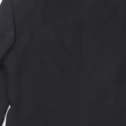 Mens UK Size 34 Marks and Spencer Regular Black Suit Tuxedo