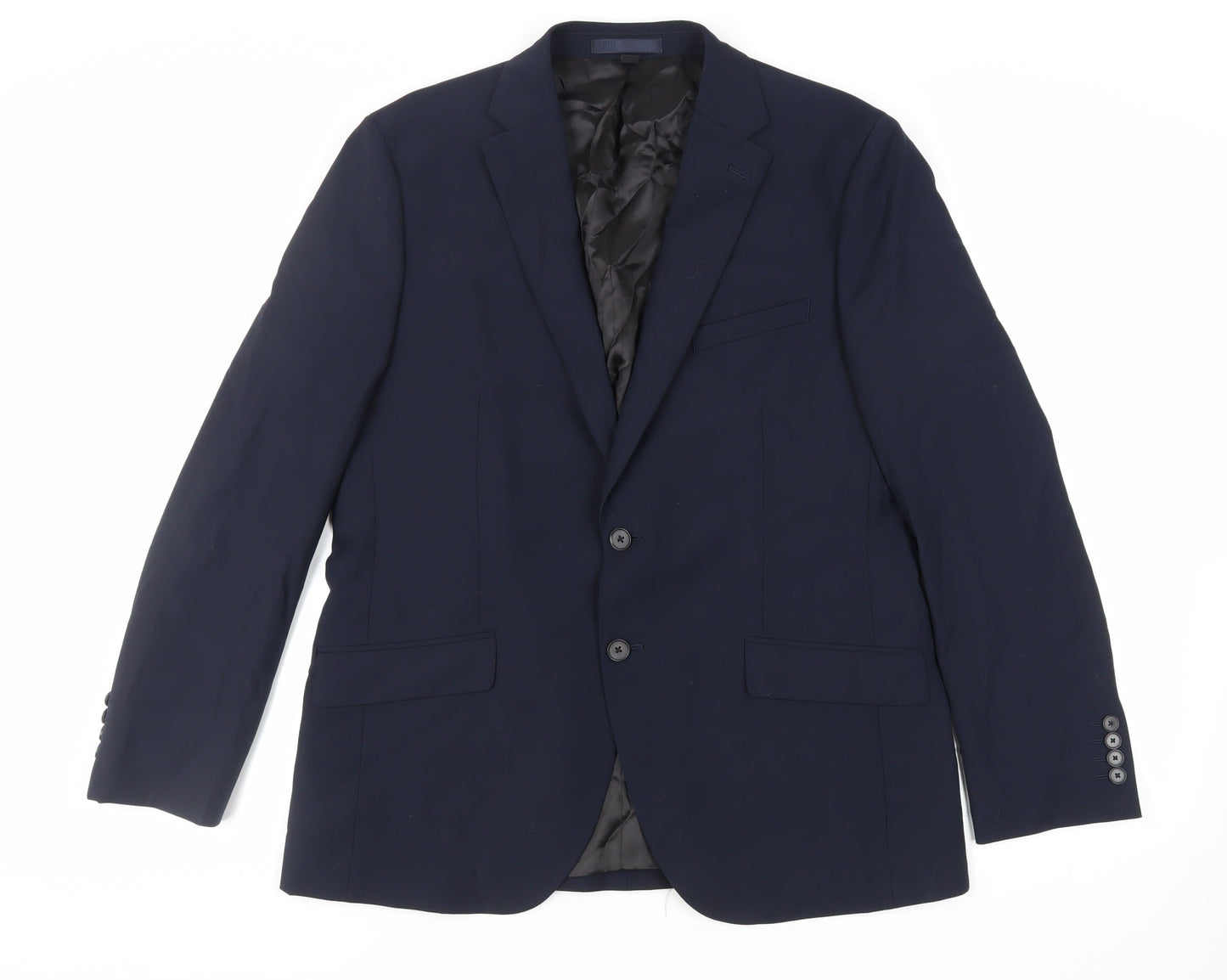Mens UK Size 42 Marks and Spencer Regular Blue Suit Jacket