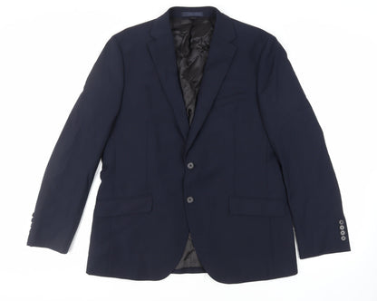 Mens UK Size 42 Marks and Spencer Regular Blue Suit Jacket