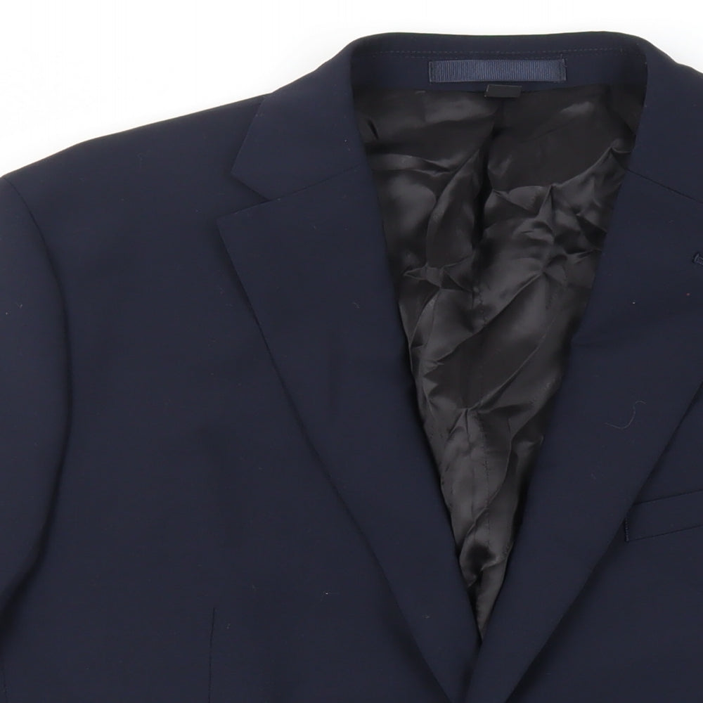 Mens UK Size 42 Marks and Spencer Regular Blue Suit Jacket