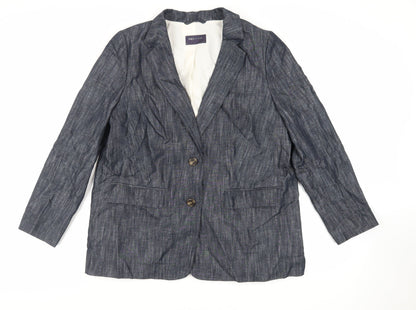 Womens UK Size 16 Marks and Spencer Blue Jacket
