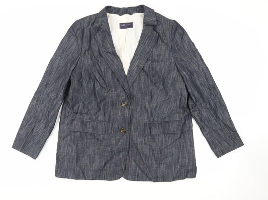 Womens UK Size 16 Marks and Spencer Blue Jacket