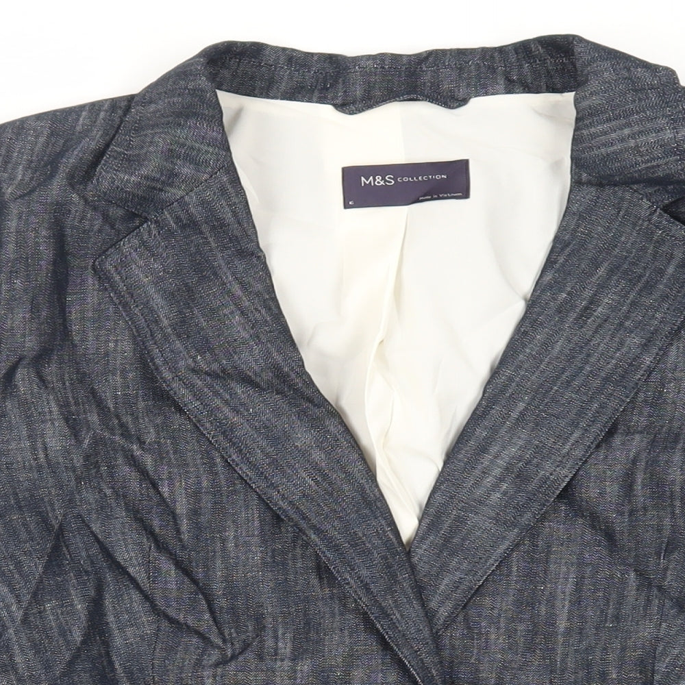 Womens UK Size 16 Marks and Spencer Blue Jacket