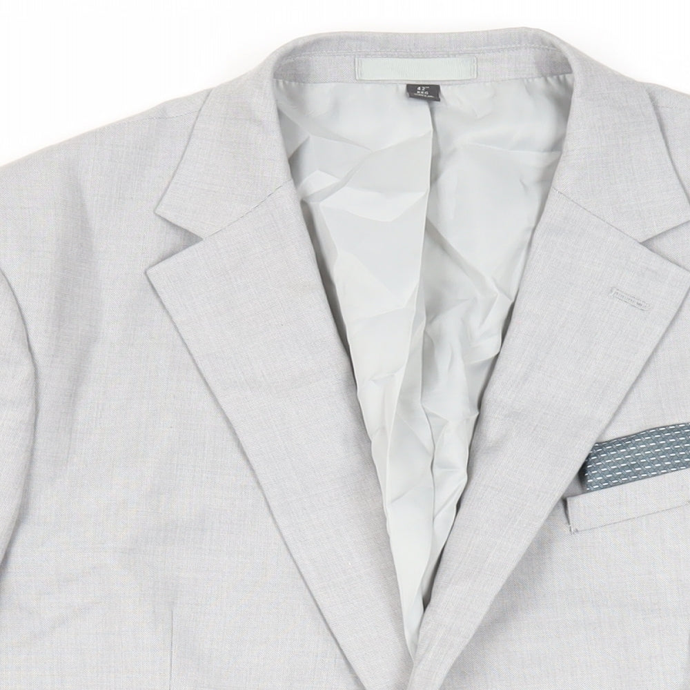 Mens UK Size 42 Marks and Spencer Regular Grey Suit Jacket