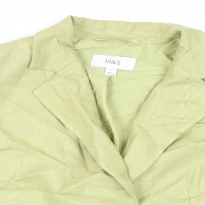 Womens UK Size 12 Marks and Spencer Green Jacket