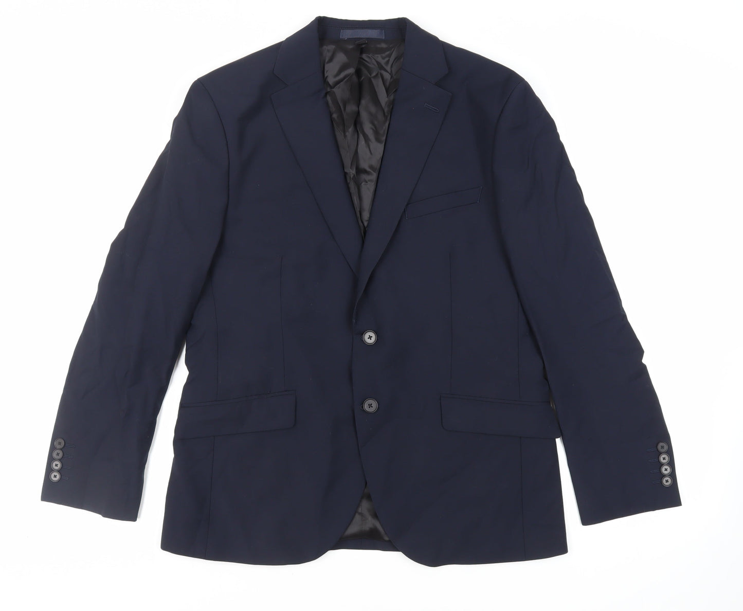 Mens UK Size 40 Marks and Spencer Regular Blue Suit Jacket