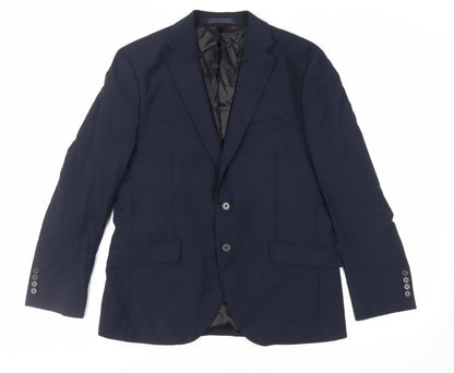 Mens UK Size 40 Marks and Spencer Regular Blue Suit Jacket