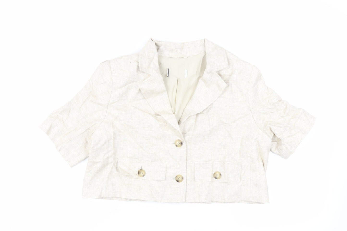 Womens UK Size 16 Marks and Spencer Beige Jacket