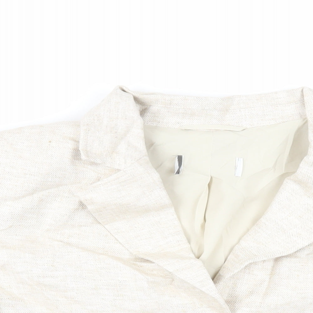 Womens UK Size 16 Marks and Spencer Beige Jacket