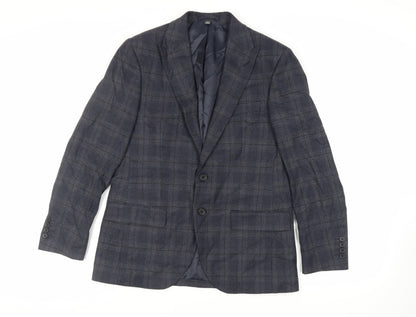 Mens UK Size 40 Marks and Spencer Regular Blue Suit Jacket