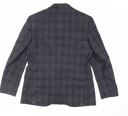 Mens UK Size 40 Marks and Spencer Regular Blue Suit Jacket