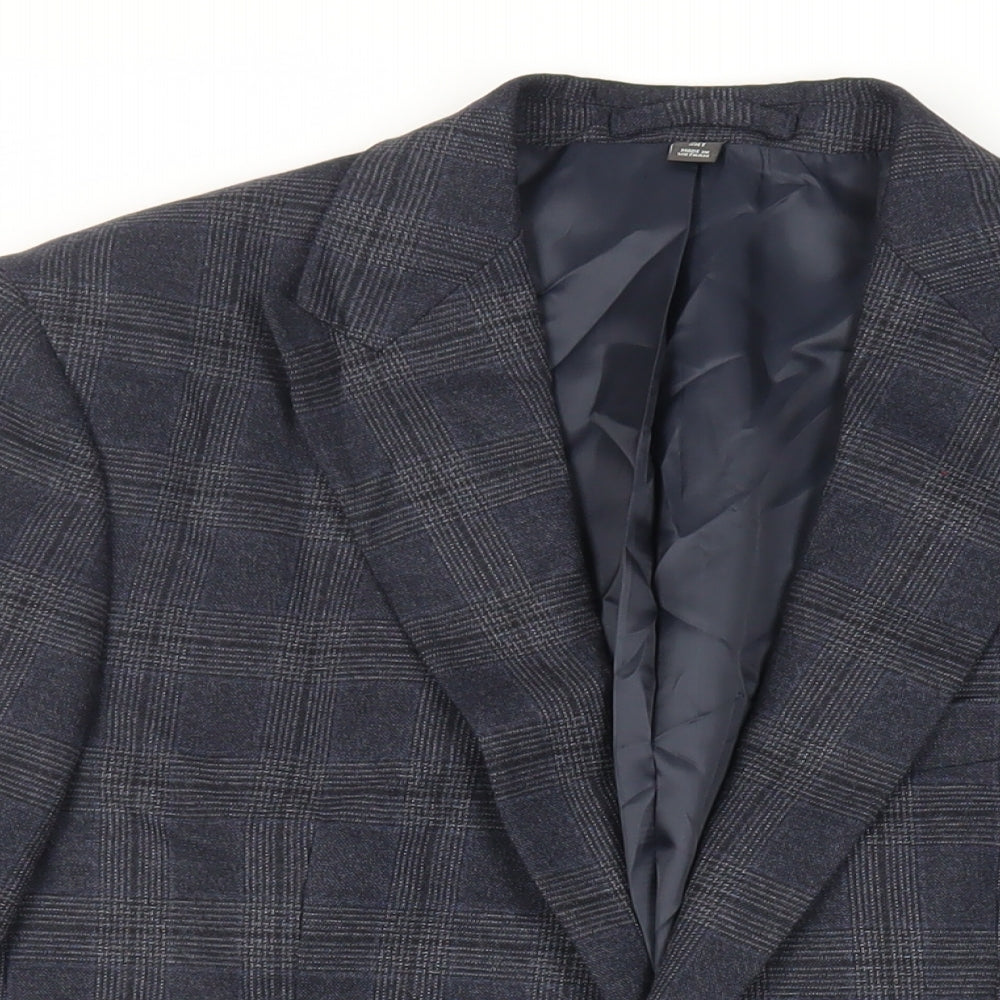 Mens UK Size 40 Marks and Spencer Regular Blue Suit Jacket