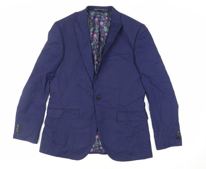 Mens UK Size 40 Marks and Spencer Regular Blue Suit Jacket
