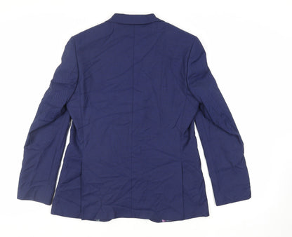 Mens UK Size 40 Marks and Spencer Regular Blue Suit Jacket