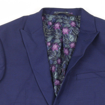 Mens UK Size 40 Marks and Spencer Regular Blue Suit Jacket