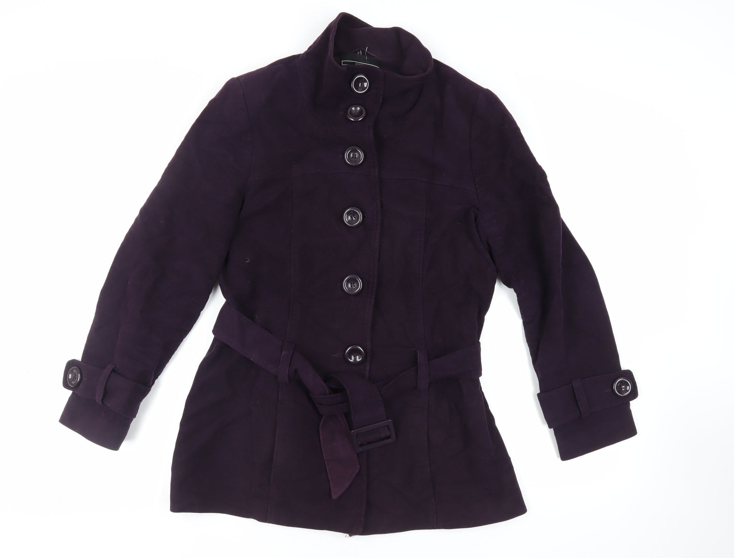 Womens UK Size 16 BHS Purple Pea Coat